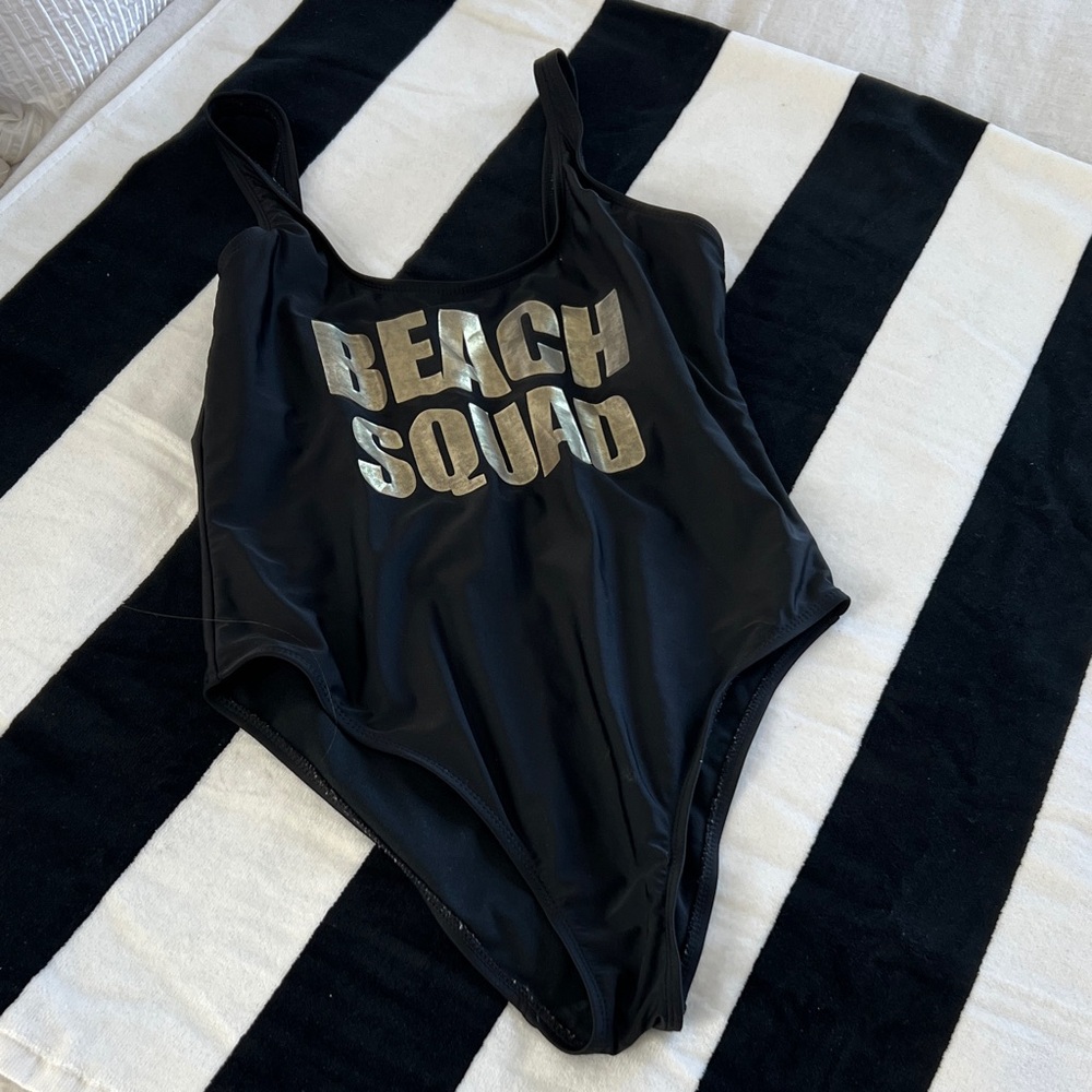 California Waves Black Swimsuit